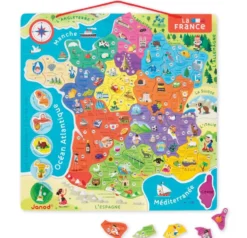 PUZZLE FRANCE MAGNETIQUE - 93 PIECES