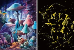 PUZZLE GLOW IN THE DARK 500 PIECESCHAMPIGNONS