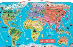 PUZZLE MONDE MAGNETIQUE - 92 PIECES