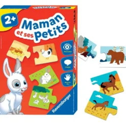 PUZZLE 12 PAIRES MAMAN ET SES PETITS