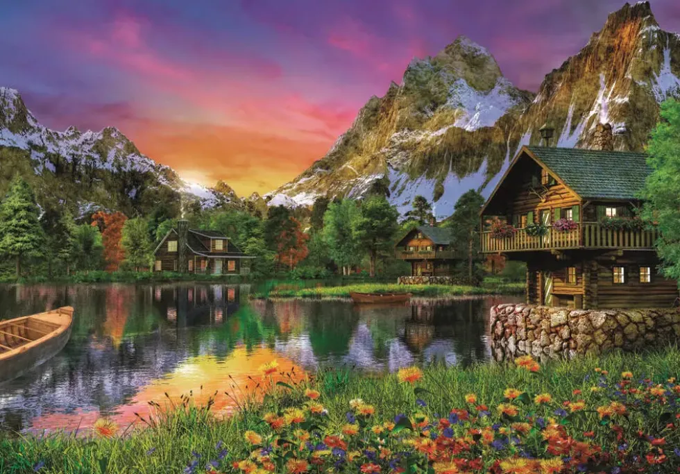 PUZZLE 6000 PIECES -ALPINE LAKE