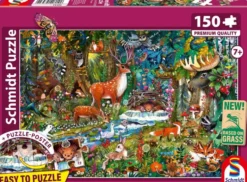 PUZZLE 150 PIECES - ANIMAUX DES FORETS D’EUROPE
