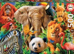 PUZZLE 500 PIECES - ANIMAUX SAUVAGES