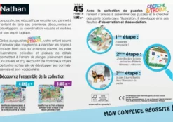 PUZZLE 45 PIECES - AU ZOO - CHERCHE ET TROUVE
