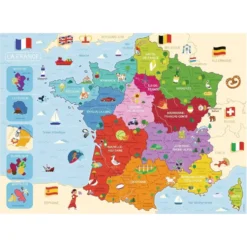 PUZZLE 250 PIECES - CARTE DE FRANCE