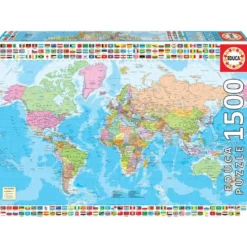 PUZZLE 1500 PIECES CARTE POLITIQUE