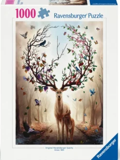 PUZZLE 1000 PIECES - CERF FANTASTIQUE