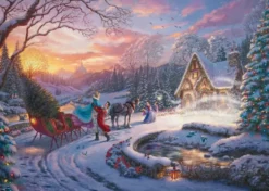 PUZZLE 1000 PIECES - DISNEY CENDRILLON A LA MAISON POUR NOEL