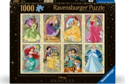 PUZZLE 1000 PIECES - DISNEY PRINCESSES ART NOUVEAU