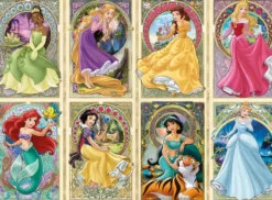 PUZZLE 1000 PIECES - DISNEY PRINCESSES ART NOUVEAU