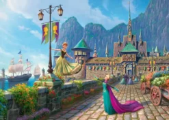 PUZZLE 1000 PIECES - DISNEY REINES DES NEIGE CELEBRATION D ARENDELLE