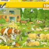 PUZZLE 100 PIECES - FAMILLES D’ANIMAUX A LA FERME