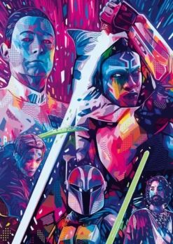 PUZZLE 500 PIECES FORMAT LARGE– AHSOKA-STAR WARS