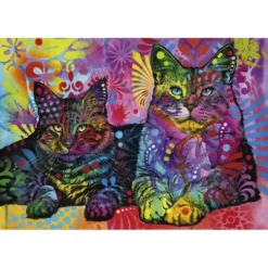 PUZZLE 1000 PIECES JOLLY PETS DEVOTED 2 CATS HEYE