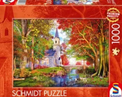 PUZZLE 1000 PIECES - LA CHAPELLE DANS LA FORET D’AUTOMNE