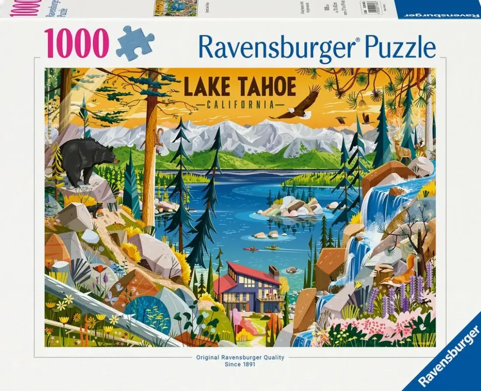 PUZZLE 1000 PIECES - LAC TAHOE, CALIFORNIE