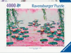 PUZZLE 4000 PIECESLES NENUPHARS ROSES