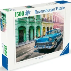 PUZZLE 1500 PIECES - LES VOITURES DE CUBA