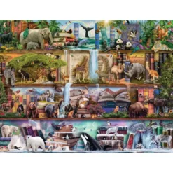 PUZZLE 2000 PIECES - MAGNIFIQUE MONDE ANIMAL AIMEE STEWART