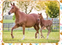 PUZZLE - 60 PIECES - MAMAN BEBE PONEY