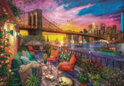 PUZZLE 3000 PIECES - MANHATTAN BALCONY SUNSET