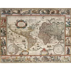 PUZZLE 2000 PIECES MAPPEMONDE 1650