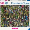 PUZZLE 500 PIECES - MARCHE FLOTTANT, INDONESIE