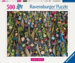 PUZZLE 500 PIECES - MARCHE FLOTTANT, INDONESIE