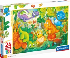 PUZZLE 24 PIECES MAXI - DINOS HAPPY OASIS