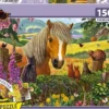 PUZZLE 150 PIECES - MIGNONS VISITEURS DANS LA PRAIRIE