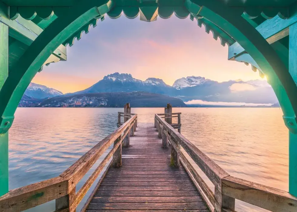 PUZZLE 1000 PIECES - PASSERELLE DU LAC D’ANNECY