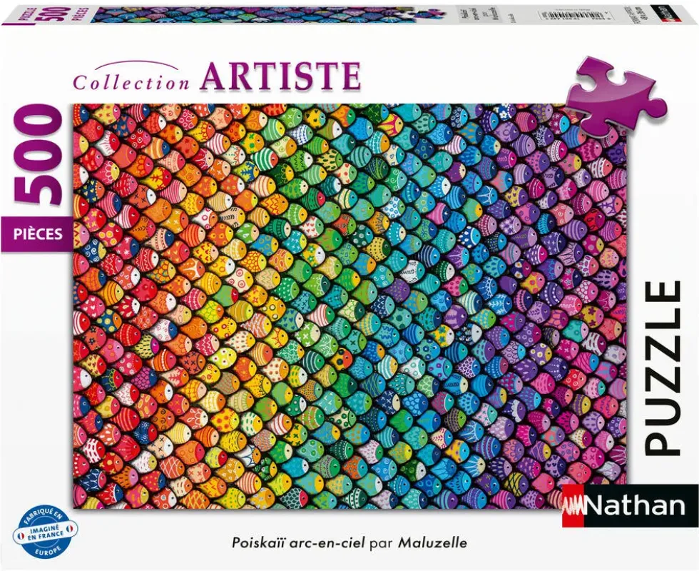 PUZZLE 500 PIECES - POISKAII ARC-EN-CIEL / MALUZELLE