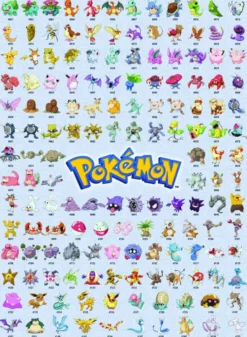 PUZZLE 500 PIECES - POKEDEX PREMIERE GENERATION - POKEMON