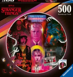 PUZZLE 500 PIECES ROND STRANGER THINGS