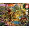 PUZZLE 1000 PIECES TERRE DE DINOSAURES