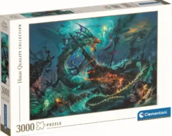 PUZZLE 3000 PIECES - THE UNDERWATER BATTLE