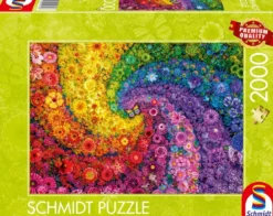 PUZZLE 2000 PIECES - TOURBILLON DE FLEURS MULTICOLORES