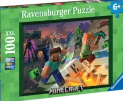 PUZZLE 100 PIECES XXL - MONSTRES DE MINECRAFT