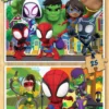 2 PUZZLES DE 25 PIECES - BOIS - SPIDEY ET HIS AMAZING FRIENDS