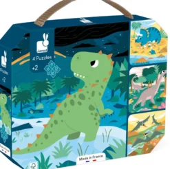 4 PUZZLES DINOSAURES