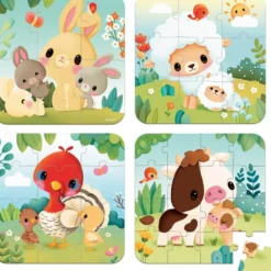 PUZZLES EVOLUTIFS ANIMAUX FERME