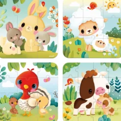 PUZZLES EVOLUTIFS ANIMAUX FERME