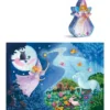 PUZZLE SILHOUETTE 36 PIECES LA FEE LICORNE
