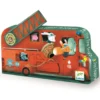 PUZZLE SILHOUETTE 16 PIECES LE CAMION DE POMPIER