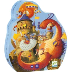 PUZZLE SILHOUETTE 54 PIECES VAILLANT ET LES DRAGONS