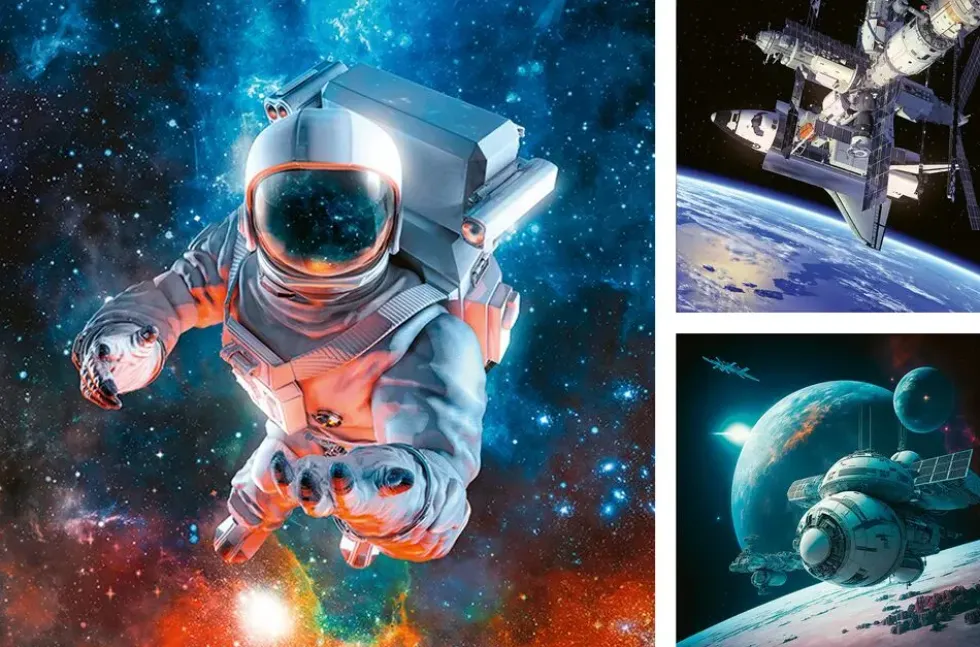 PUZZLES 3X49 PIECES – AVENTURE DANS L’ESPACE