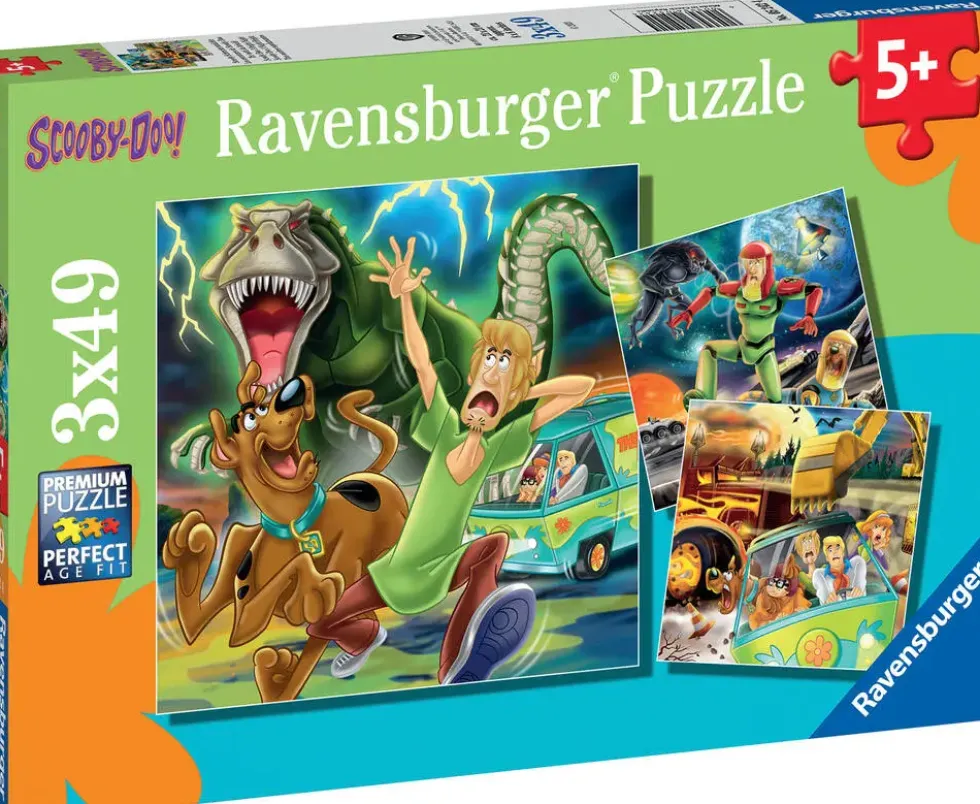 PUZZLES 3 X 49 PIECES - LES AVENTURES DE SCOOBY-DOO