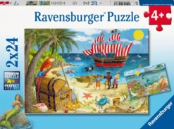 PUZZLES 2X24 PIECES – PIRATES ET SIRENES