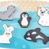 PUZZLE TACTILE ANIMAUX POLAIRES