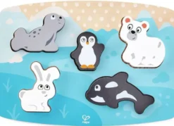 PUZZLE TACTILE ANIMAUX POLAIRES